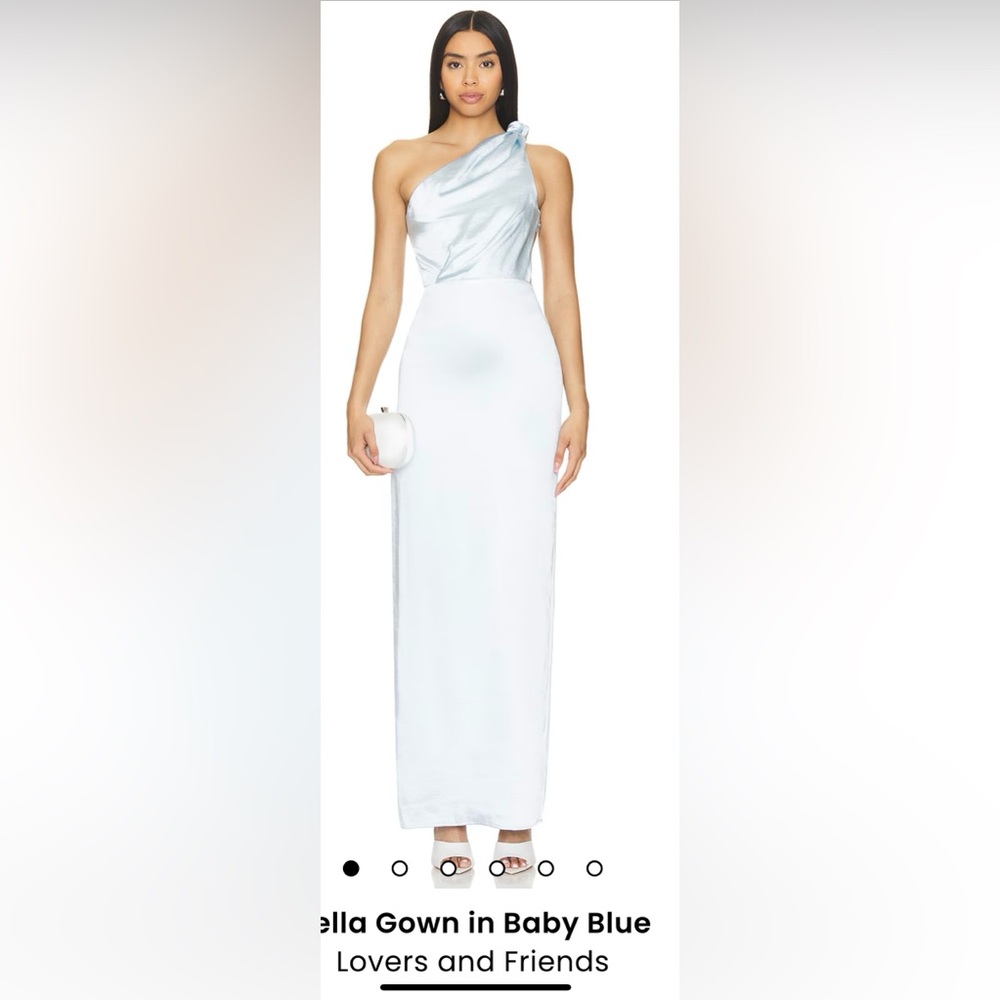 Lovers and Friends Bella Gown in Baby Blue